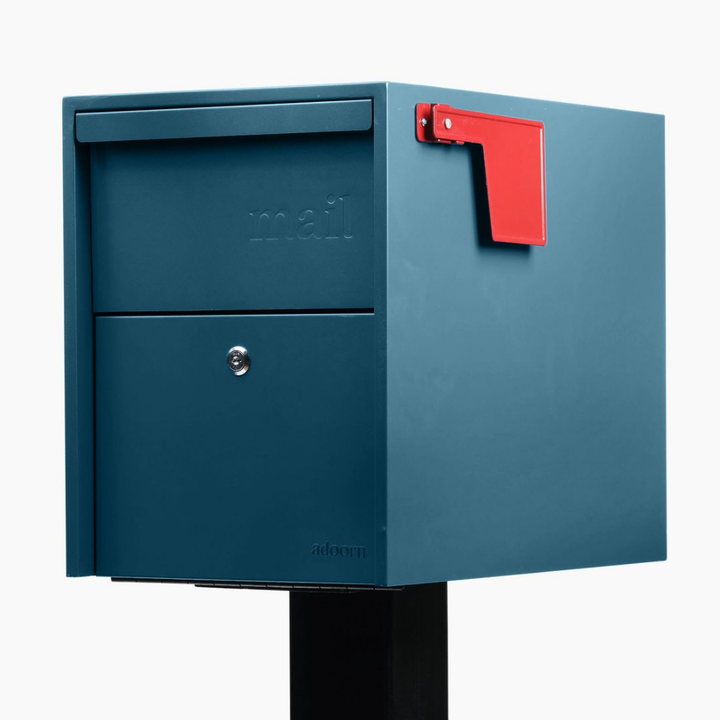 Post Mount-Large Mailbox (Ocean Blue)