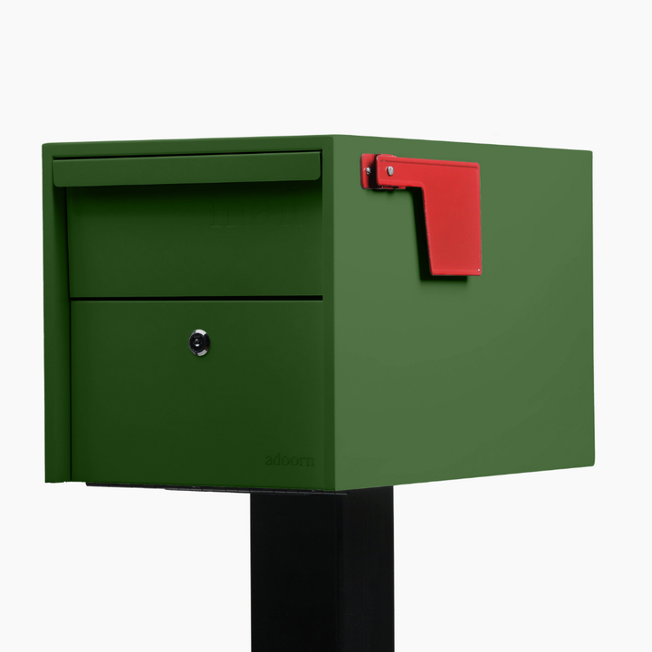 Post Mount-Small Mailbox (Dill Green)