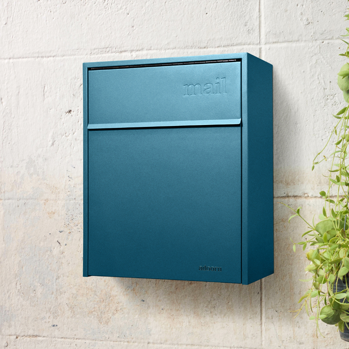 Wall Mount-Large Mailbox (Ocean Blue)